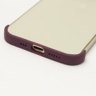 TPU mini buferi ar kameras aizsardzību iPhone 13 Pro Max 6.7 cherry