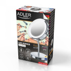 Adler AD 2159 LED kosmētikas spogulis ar gaismas statīvu uz tualetes kājas palielināšanas kosmētikas spogulis