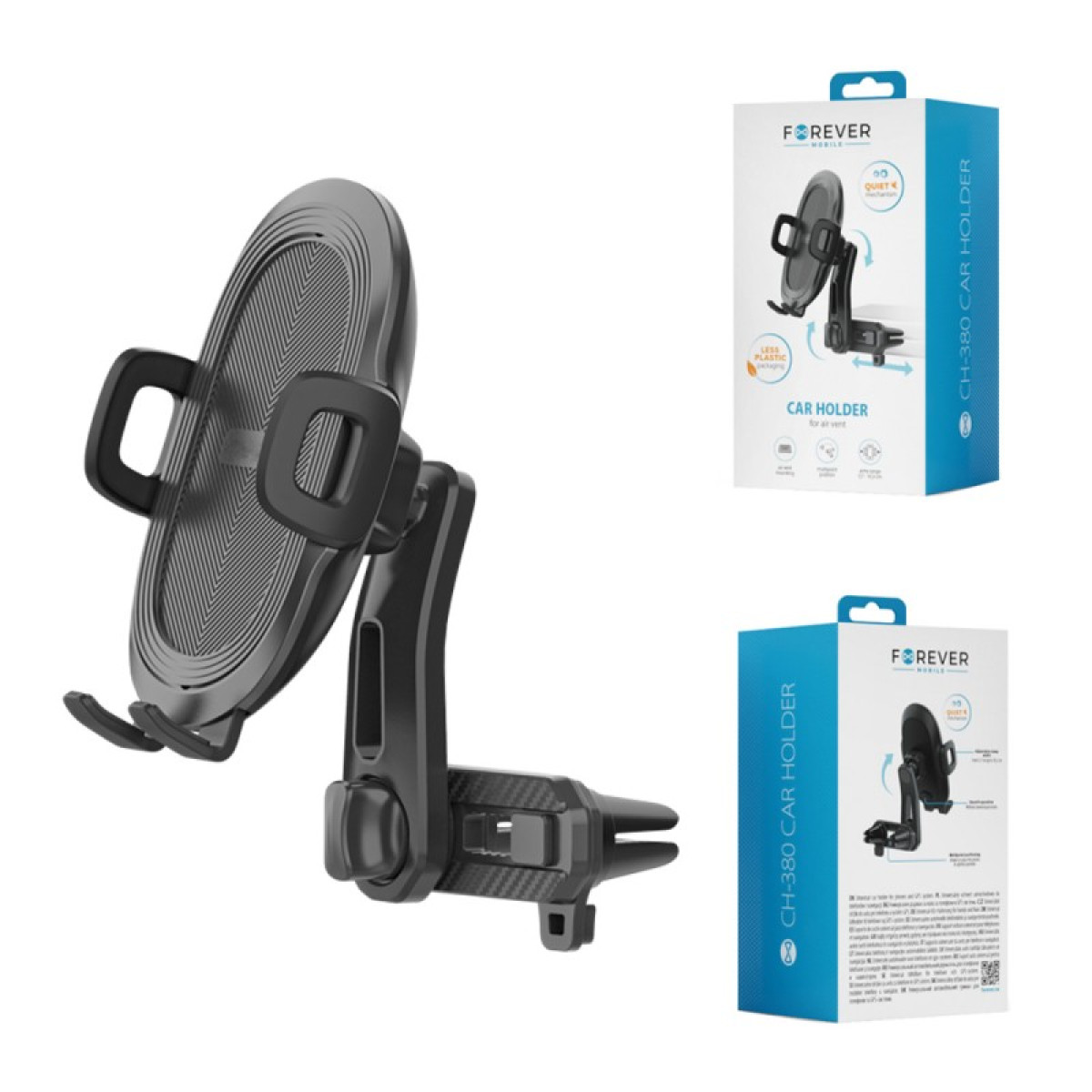 Forever auto turētājs kondicionierim CH-380 Multipoint melns
