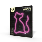 Neona LED lampa CAT rozā Bat + USB FLNEO4 Forever Light