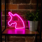 Neona LED apgaismojums UNICORN rozā Bat + USB FLNEO1 Forever Light