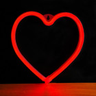 Neona LED lampa HEART sarkana Bat + USB FLNEO7 Forever Light