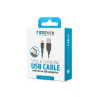 Forever kabelis USB - microUSB 1,0 m 1A melns