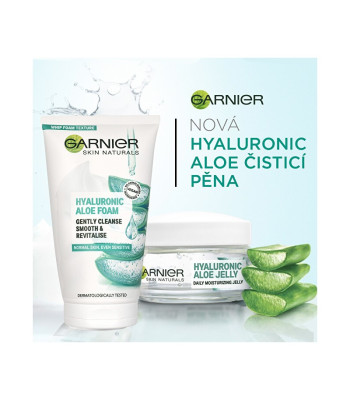 Garnier ādas attīrošās putas "Skin Natura ls" (hialurona alvejas putas) 150 ml