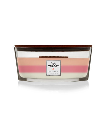 WoodWick aromātiskais sveču kuģis "Trilogy Blooming Orchard" 453,6 g