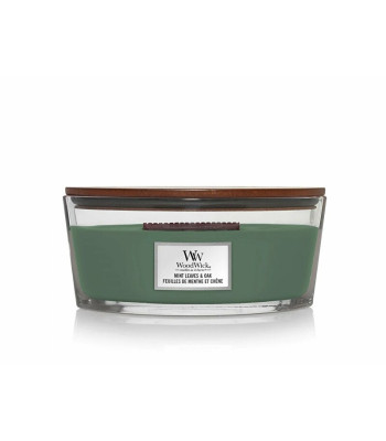WoodWick Aromātiskā sveču laiva Piparmētru lapas - Ozols 453,6 g