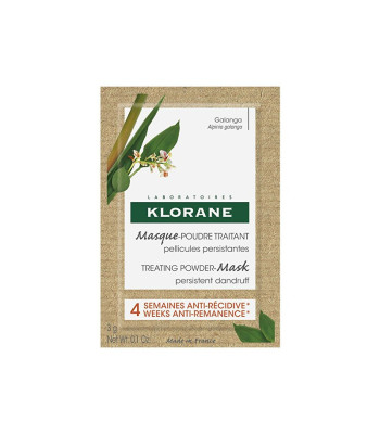Klorane matu maska pret blaugznām (ārstnieciskā pūdermaska) 8 x 3 g