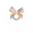 Invisibobble bērnu matu gumija ar lenti Kids Slim Sprunchie Let´s Chase Rainbows