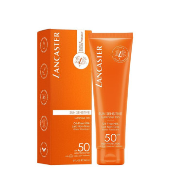 Lancaster aizsargpiens SPF 50 Sun Sensi tiv e (piens bez eļļas) 150 ml
