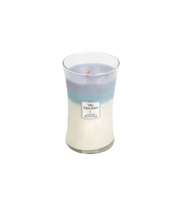 WoodWick aromātiskā svece lielā vāzē Trilogy Calming Retreat 609,5 g