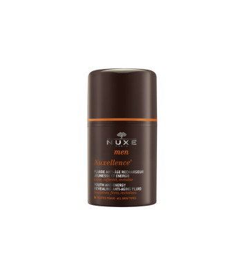 Nuxe jaunību un enerģiju atklājošs pretnovecošanās fluīds vīriešiem (jaunību un enerģiju atklājošs pretnovecošanās šķidrums) 50 ml