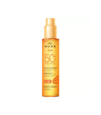 Nuxe sauļošanās eļļa sejai un ķermenim SPF 50 Sun (iedeguma eļļa sejai un ķermenim) 150 ml