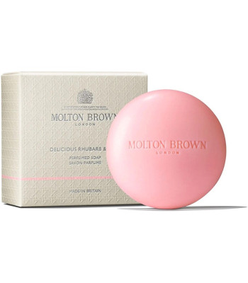 Molton Brown cietās ziepes "Rabarberi - rozes" (aromatizētas ziepes) 150 g