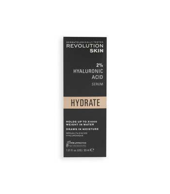 Revolution Skincare mitrinošs sejas serums Hydrate 2% hialuronskābe (serums) 30 ml