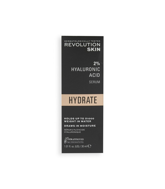 Revolution Skincare mitrinošs sejas serums Hydrate 2% hialuronskābe (serums) 30 ml