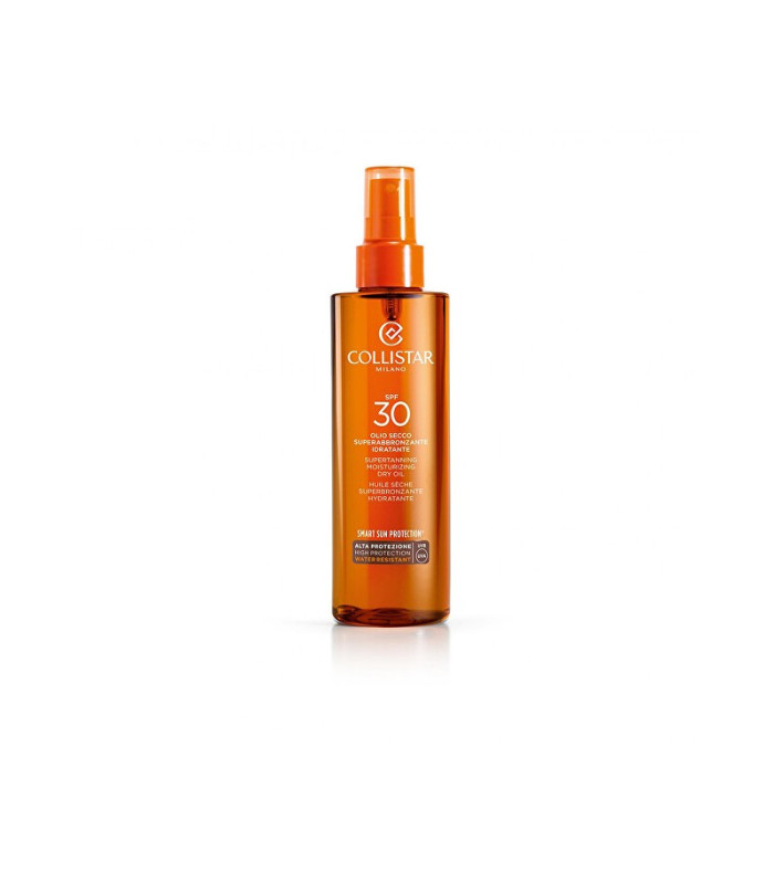Collistar Dry eļļa iedegumam SPF 30 (Supertanning Mosturizing Dry Oil) 200 ml