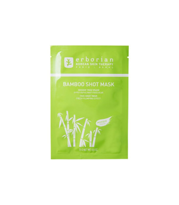 Erborian mitrinoša sejas maska "Bamboo Shot Mask" (lokšņu sejas maska) 15 g