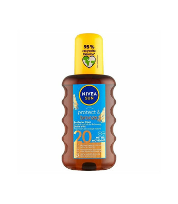 Nivea Tanning eļļas izsmidzināms iedeguma atbalsts SPF 20 Sun (Protect - Bronze Oil) 200 ml