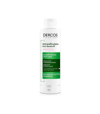 Vichy pretblaugznu šampūns jutīgai ādai bez sulfātiem DERCOS Dermo (pretblaugznu šampūns jutīgai ādai) 200 ml