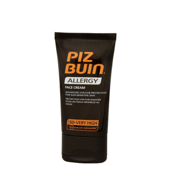 Piz Buin Sejas sauļošanās krēms SPF 50+ (alerģijas krēms) 50 ml