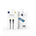 WIWU kabelis YQ02 USB-C - USB-C 100W 1,2 m melns