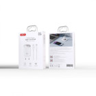 XO sienas lādētājs CE21 PD 33W 1x USB-C 1x USB balts + kabelis USB-C - Lightning