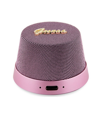 Guess Bluetooth skaļrunis GUWSC3ALSMP STAND MAGNETIC SCRIPT METAL rozā