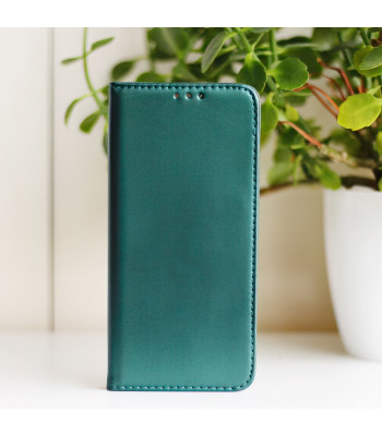 Smart Magnetic maciņš priekš Xiaomi Redmi Note 12 4G tumši zaļš