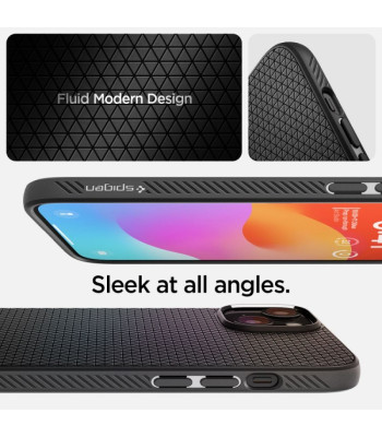 Spigen maciņš Liquid Air priekš iPhone 15 Plus 6.7 matēts melns
