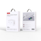 XO sienas lādētājs CE08 PD 50W 2x USB-C balts