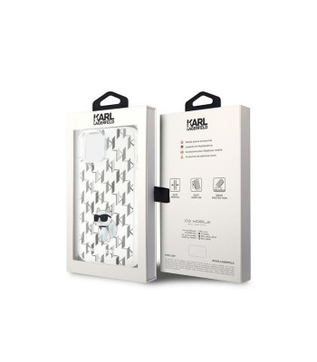 Karl Lagerfeld futrālis iPhone 15 6.1 KLHCP15SHNCMKLT caurspīdīgs HC IML C Monogramma