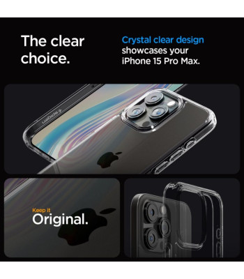 Spigen futrālis Ultra Hybrid priekš iPhone 15 Pro Max 6.7 Space Crystal