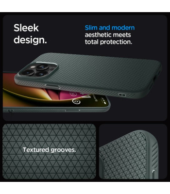 Spigen futrālis Liquid Air priekš iPhone 15 Pro Max 6.7 Abyss Green