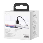Baseus sienas lādētājs Super Si PD 20W 1x USB-C melns + USB-C - Lightning kabelis