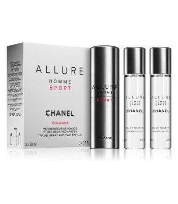 Chanel Allure Homme Sport Cologne - EDC 20 ml (uzpildāma pudele) + uzpilde 2 x 20 ml