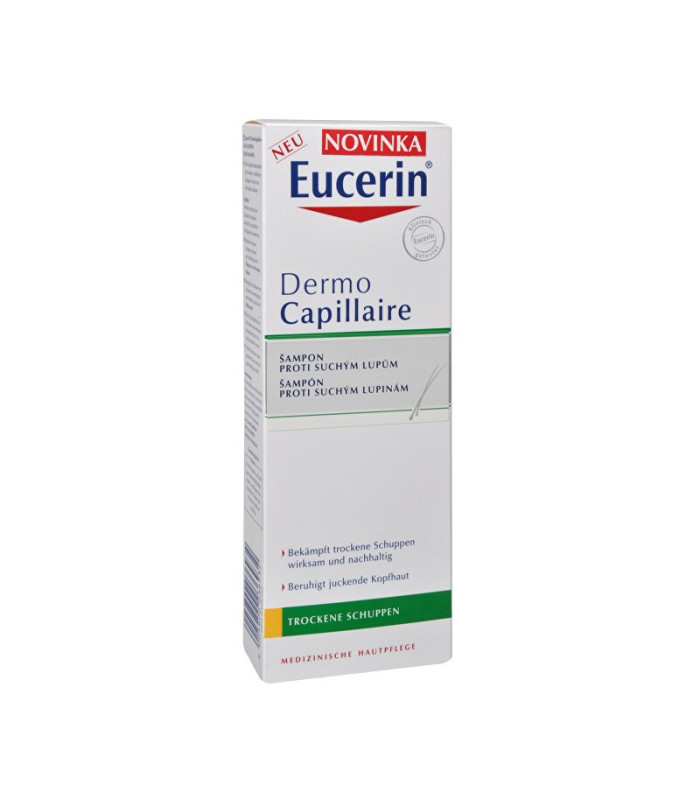 Eucerin šampūns pret sausām blaugznām DermoCapillaire 250 ml