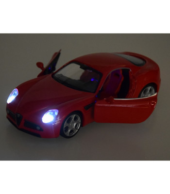 Auto metāla modelis Alfa Romeo 8C Competizione mērogā 1:32 gaismas ZA4607