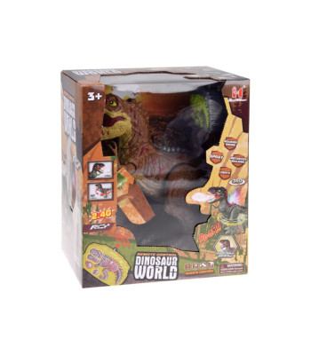 Žestu vadība Dinozaurs + tālvadības pults 2in1 Elpojiet Roar Light Dance RC0625 BR
