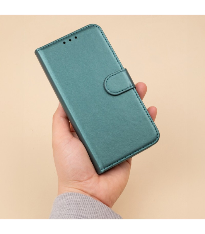 Dėklas knygelė Smart Classic telefonui Honor 200 Pro tamsiai žalias