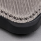 Apsauginis dėklas knygelė Smart Carbon, skirtas iPhone 16 Pro Max 6,9 sidabro spalvos