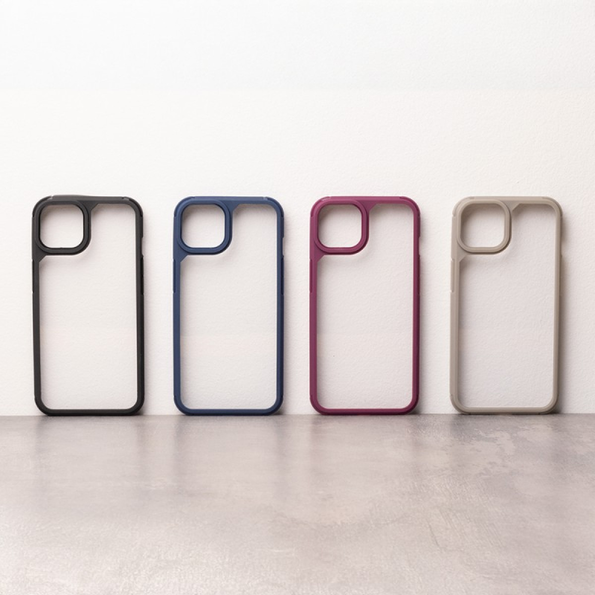 Dėklas Color Shock, telefonui iPhone 14 6,1 bordo spalvos