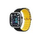 "Devia" dirželis "Deluxe Sport6", skirtas "Apple Watch" 42mm 44mm 45mm 49mm juodas geltonas