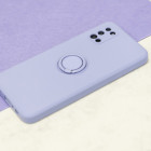 Dėklas Finger Grip su pirštų laikikliu, skirtas iPhone 16 Pro 6,3, violetinės spalvos