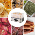 Maisto produktų džiovyklė, 240 w max, 5 sluoksniai, 99 h skaitmeninis laikmatis