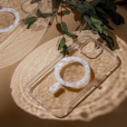 "iPhone 15 6,1" 1,5 mm magnetinis dėklas su apsauga nuo smūgių, skirtas "iPhone 15 6,1", skaidrus