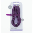 "Setty" kabelis USB-C - USB-C 1,5 m 2,1A KSC-C-1.5219 purpurinės spalvos