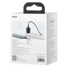 "Baseus" sieninis įkroviklis "Super Si PD 25W" 1x USBC juodas + USB-C - USB-C kabelis