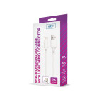 "Setty" kabelis USB - "Lightning" 1,0 m 2A baltas NAUJIENA