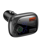 "Baseus" siųstuvas FM T formos S-13 "Bluetooth" MP3 automobilinis įkroviklis juodas
