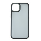 Satin Matt dėklas "iPhone 15 Plus" 6,7 juodos spalvos